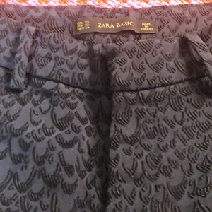 Navy Zara straight leg pant